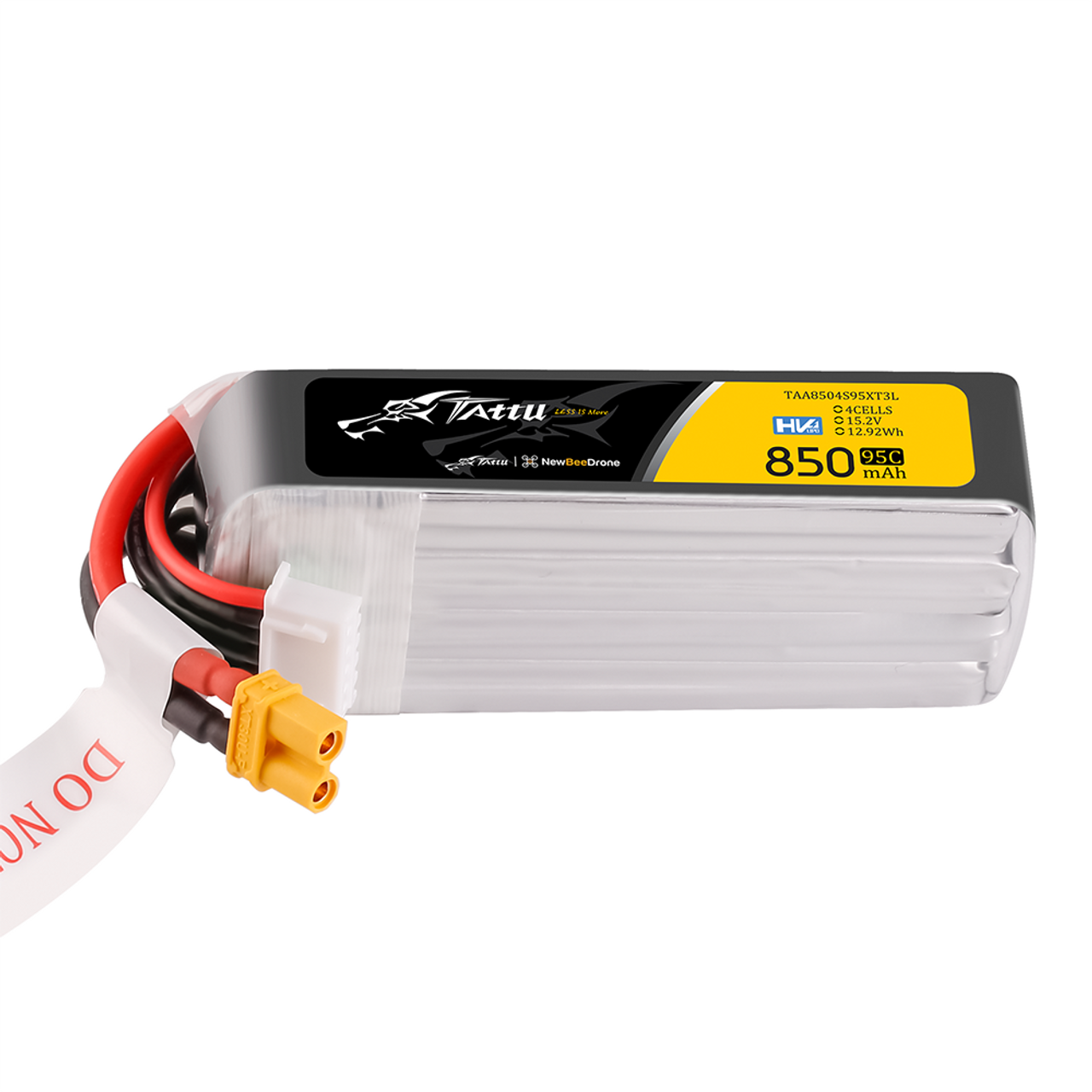 Batería Lipo Tattu 850mAh 4S 95C HV con conector XT30