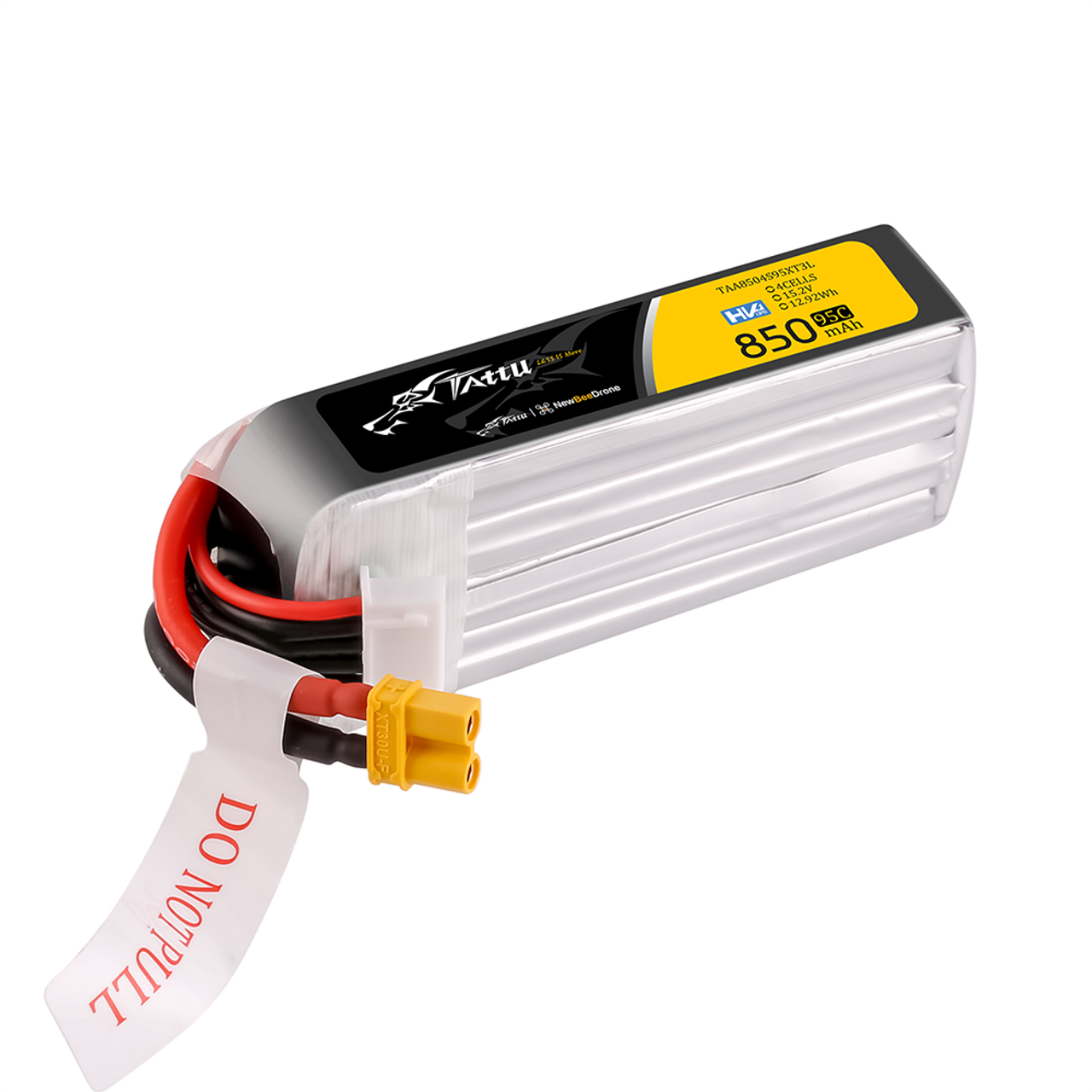 Batería Lipo Tattu 850mAh 4S 95C HV con conector XT30