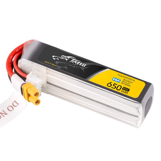 Batería Lipo TATTU 650 mah 15.2 4S HV 95C con conector XT30