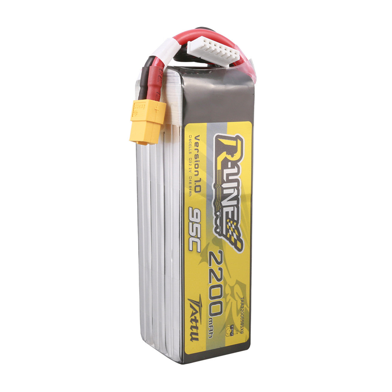 Tattu 2200mah 6S 95C 22.2V R-Line con conector XT60 para drone de 7"