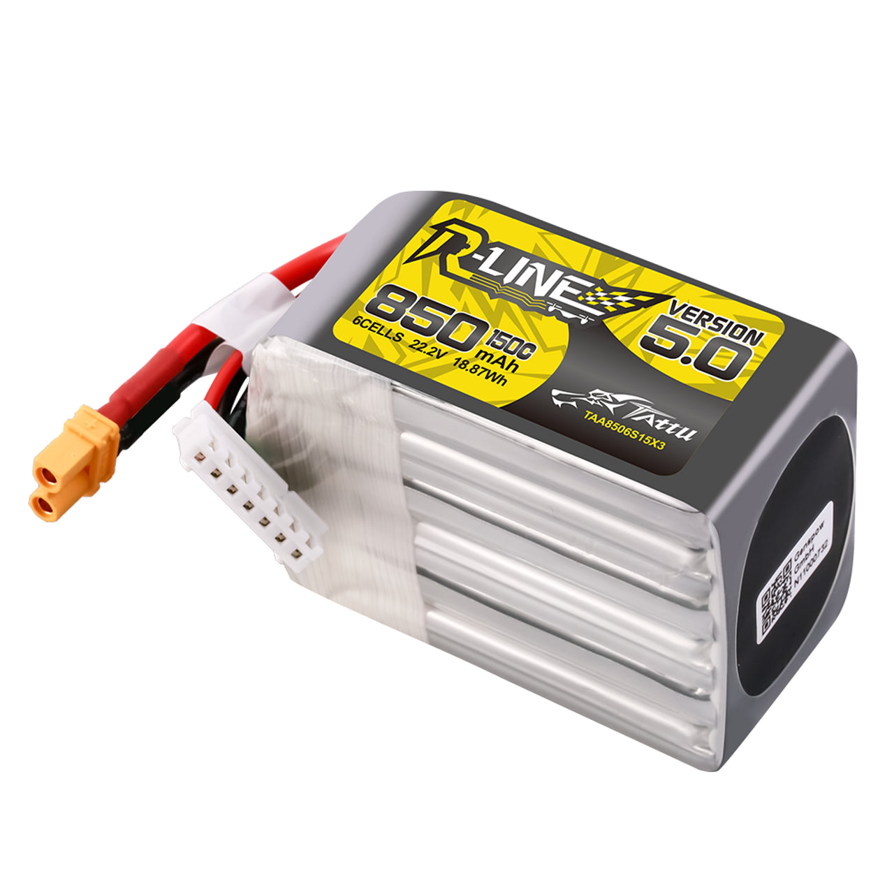 Tattu R-Line Version 5.0 850mAh 6S 22.2V 150C con conector XT30U-F