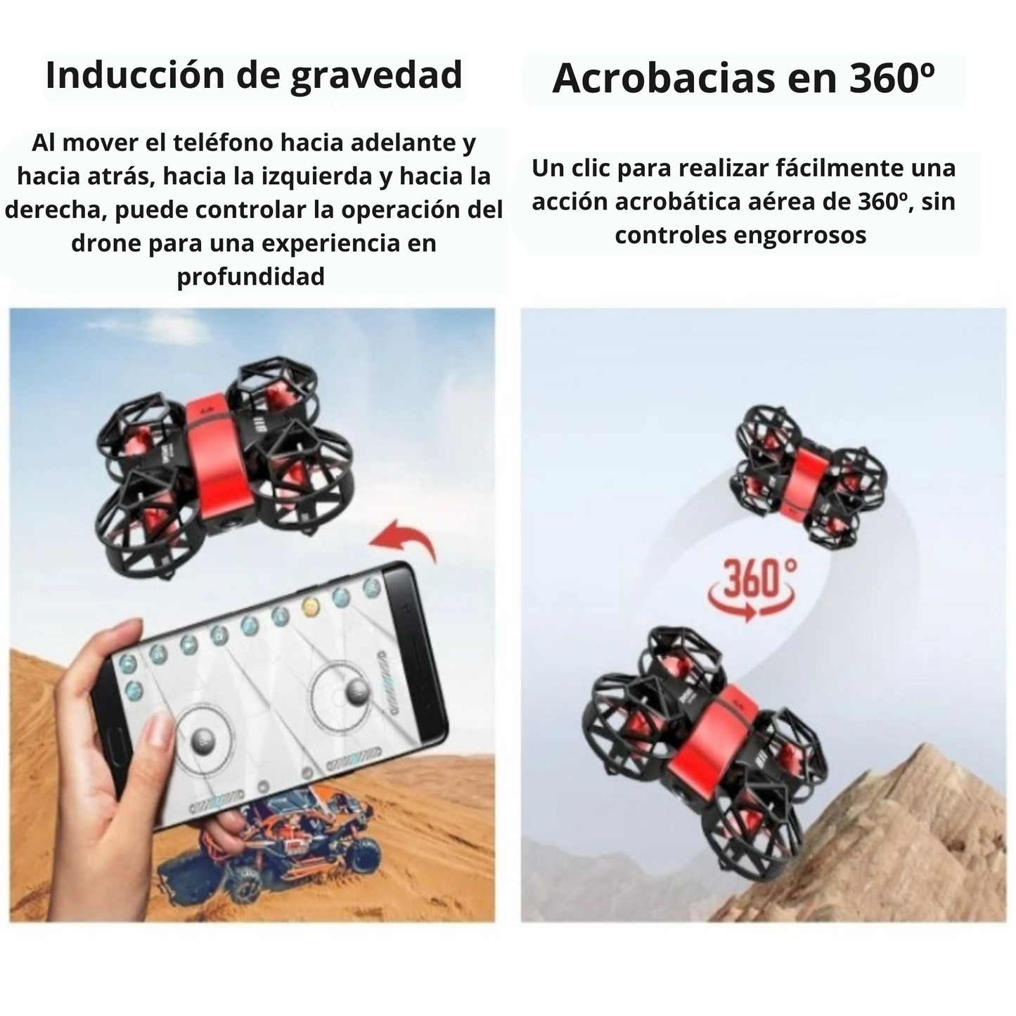 Mini-Four Axis Drone con camara 4k wi-fi