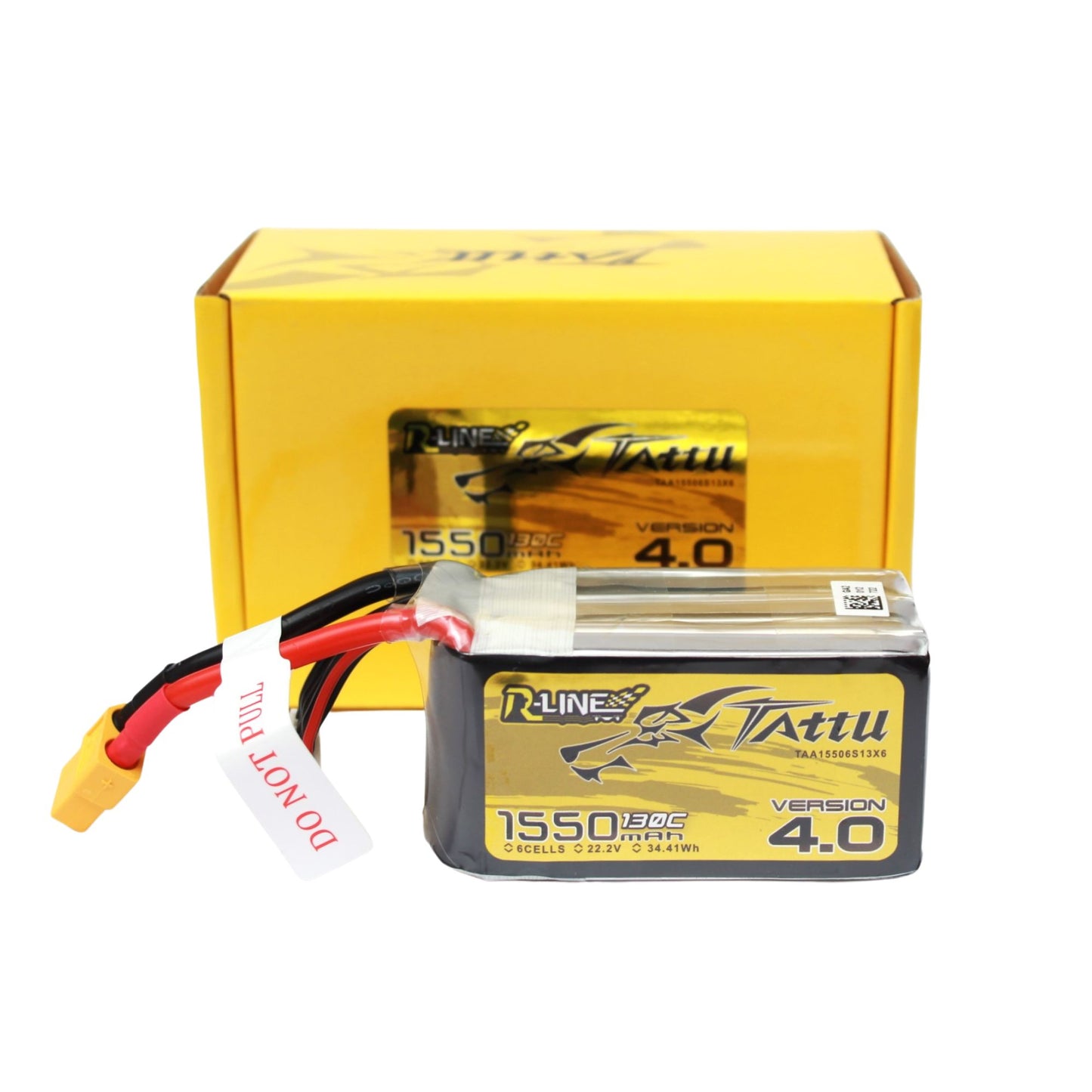 Batería Lipo TATTU R-LINE 1550 mah 6S 130C conector XT60