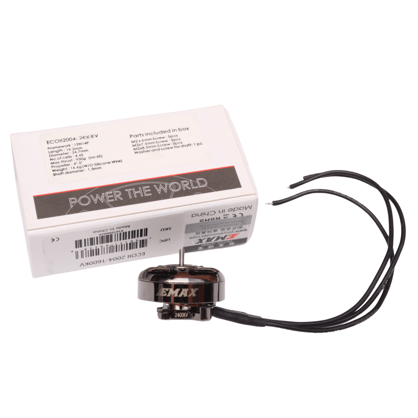 Motor Multirotor 2400kv Drone ECOII 2004 4-6s