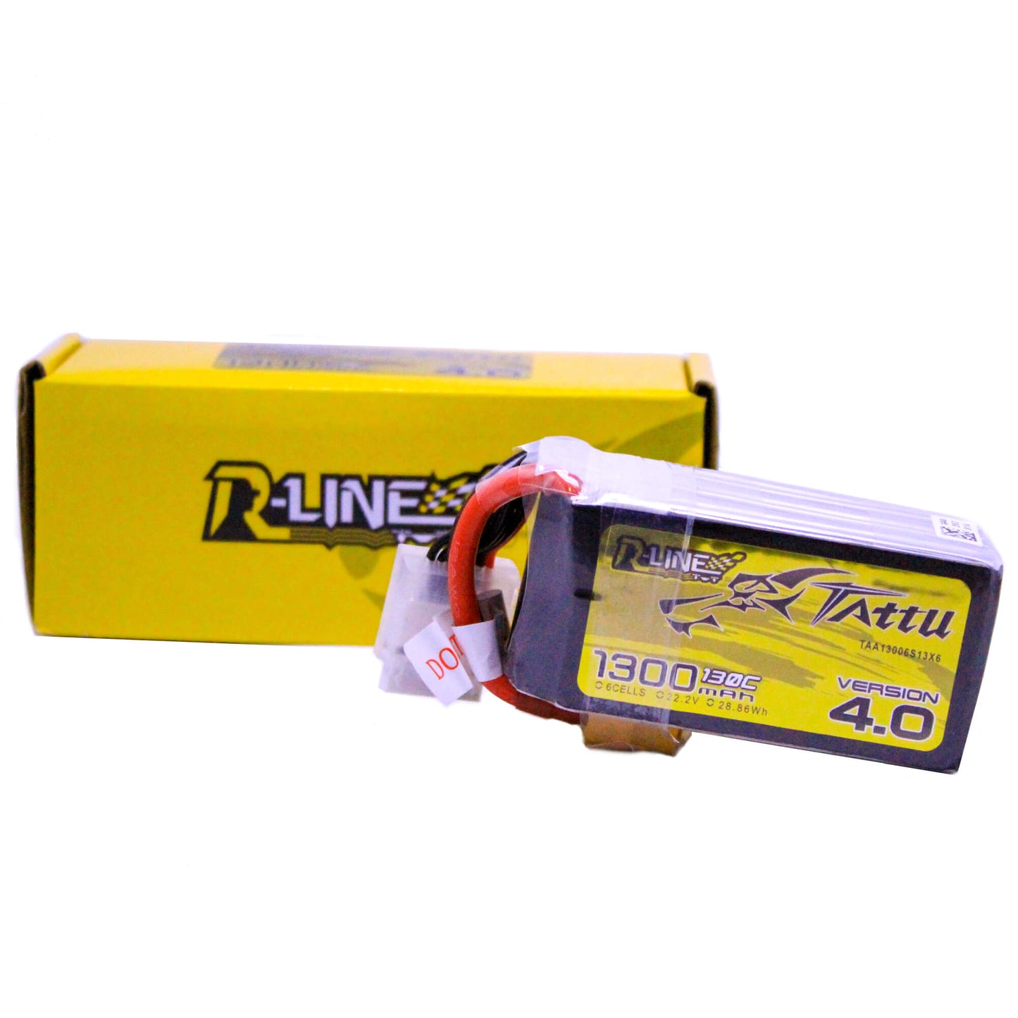 Batería Lipo Tattu R-line 1300 mah 6S 22.2V 130C conector XT60