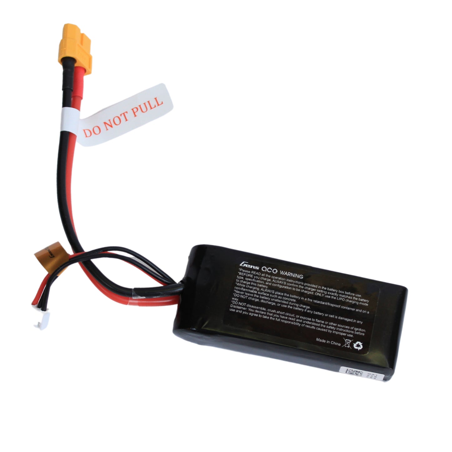 Batería Lipo GENS ACE 2200 mah 2S 7.4V 60C con conector XT60