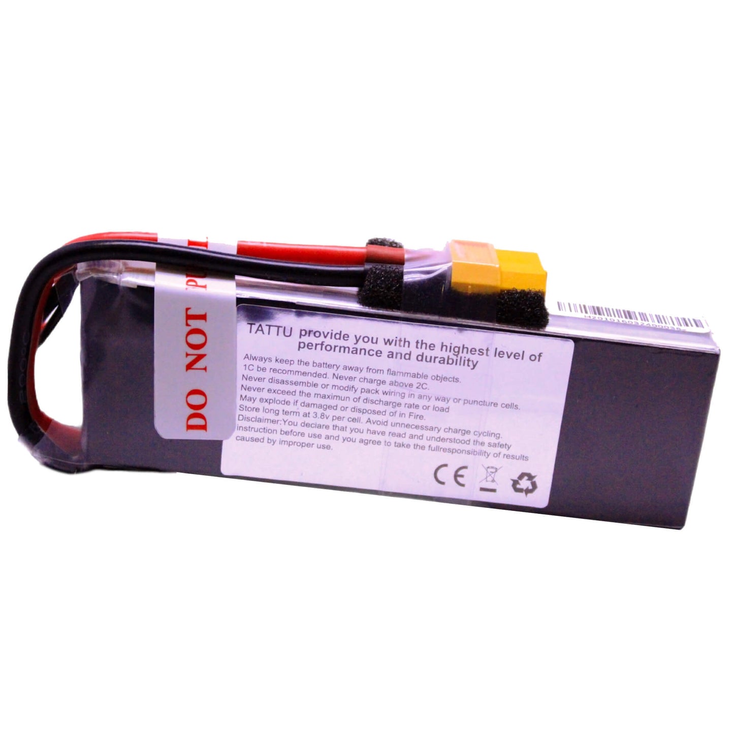 Batería Lipo TATTU 2300 mah 11.1V 3S 75C conector XT60