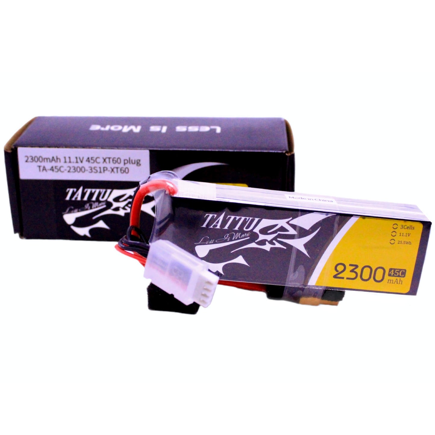 Batería Lipo TATTU 2300 mah 11.1V 3S 75C conector XT60