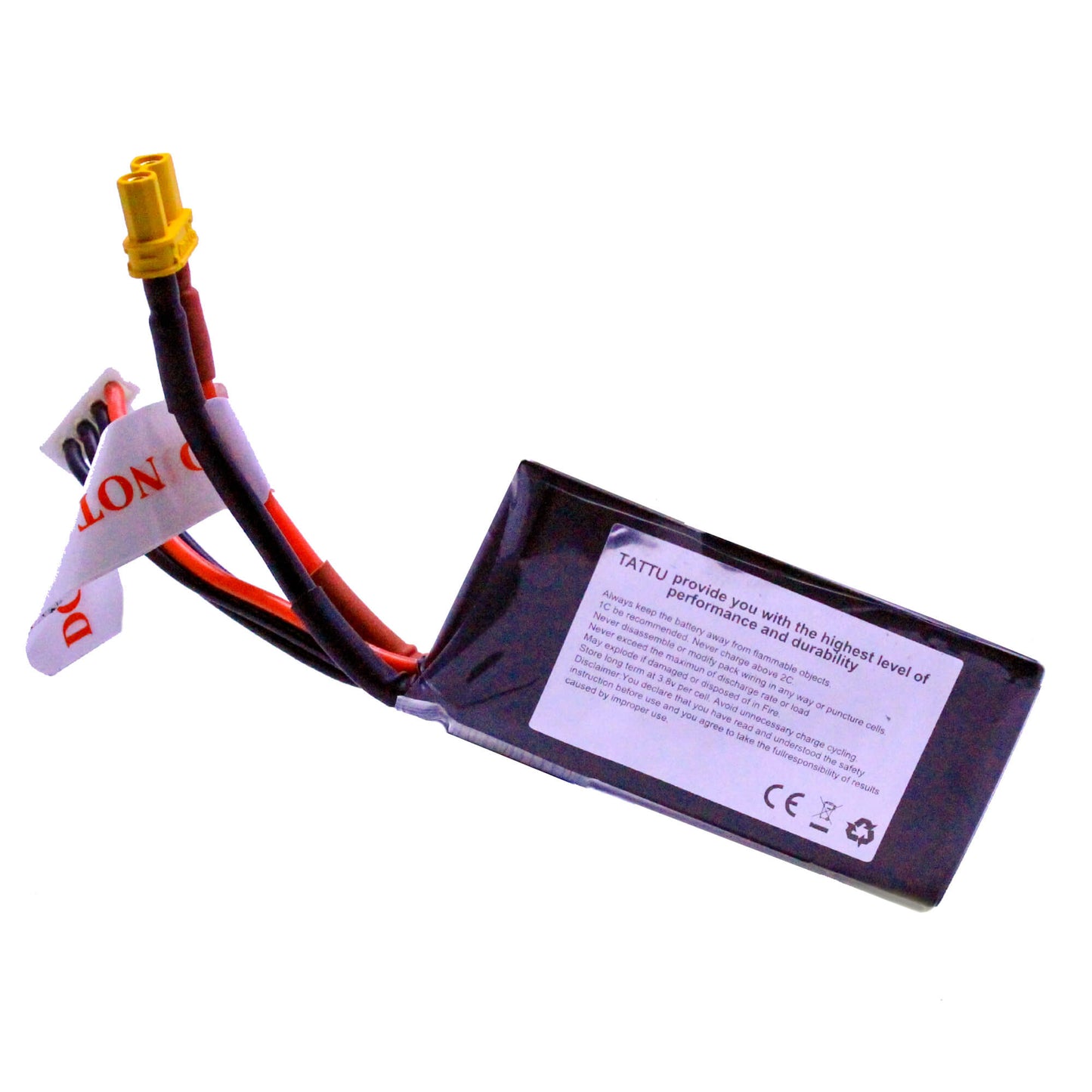 Batería Lipo TATTU 650 mah 3S 11.1V 75C con conector XT30
