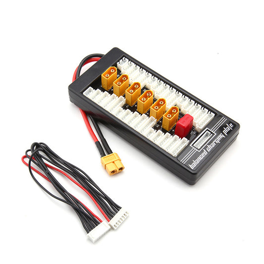 Cargador Paralelo 6x1 para Baterías Lipo con conector XT60