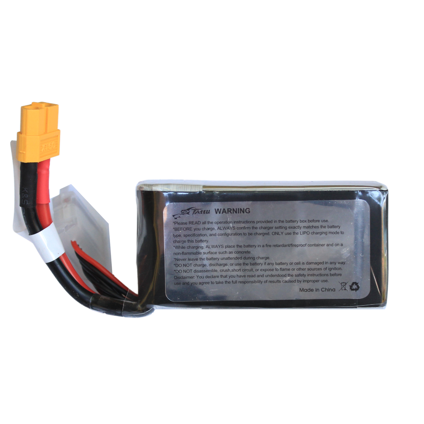 Batería Lipo Tattu R-line 1050 mah 6S 22.2V 130C conector XT60