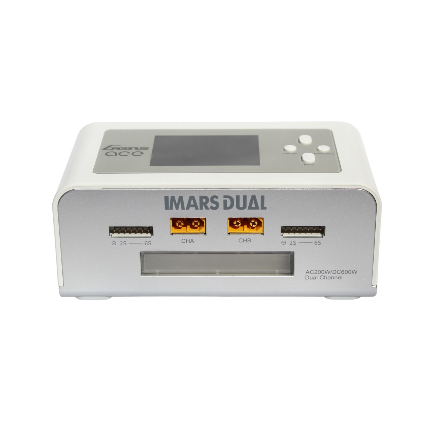 Cargador de Baterías Lipo Profesional GensAce Imars Dual Channel AC200W/DC600W