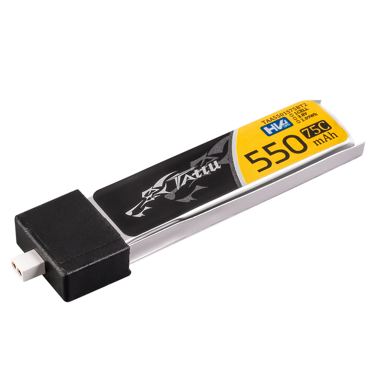 5 Pack - Batería Lipo TATTU 550 mah 1S 3.8 HV 75C conector BT2.0