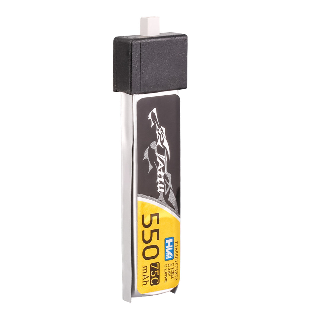 5 Pack - Batería Lipo TATTU 550 mah 1S 3.8 HV 75C conector BT2.0