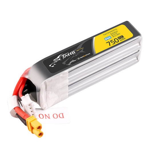 Batería Lipo Tattu 750mAh 4S 95C R-Line HV con conector XT30