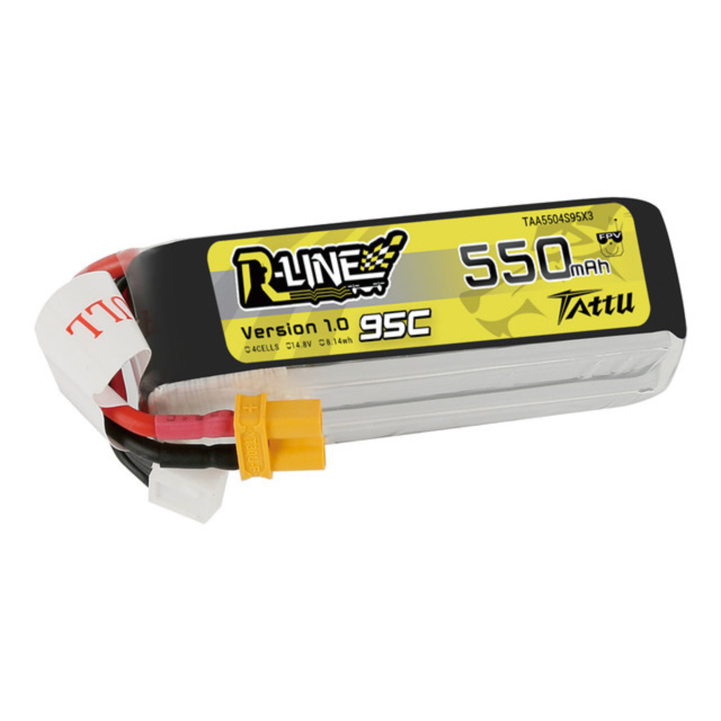 Batería Lipo Tattu RLINE 550 Mah 14.8v 4s 95c con conector XT30