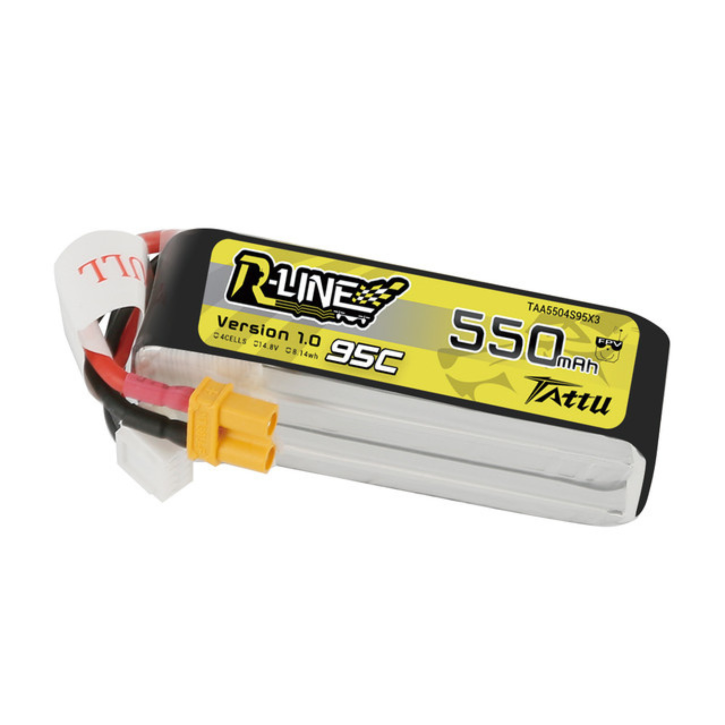 Batería Lipo Tattu RLINE 550 Mah 14.8v 4s 95c con conector XT30