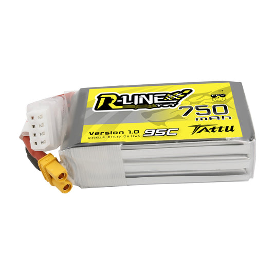 Batería Lipo Tattu RLINE 750 Mah 11.1v 3s 95c conector XT30