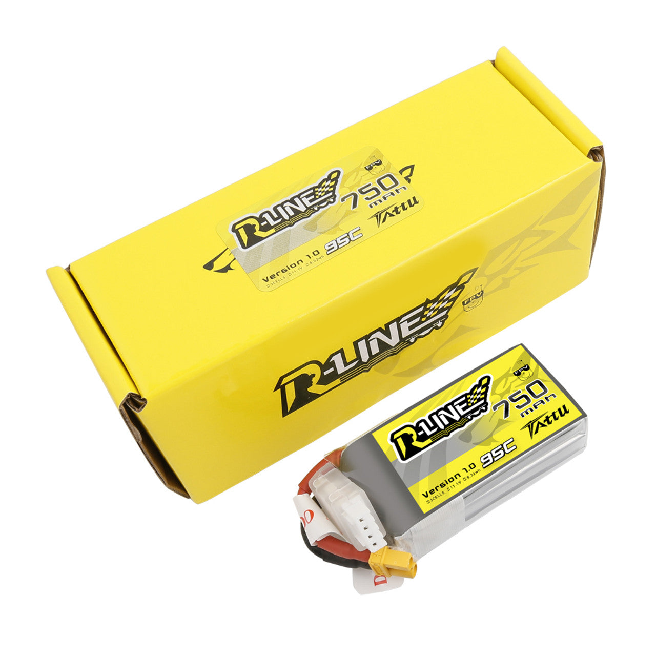 Batería Lipo Tattu RLINE 750 Mah 11.1v 3s 95c conector XT30