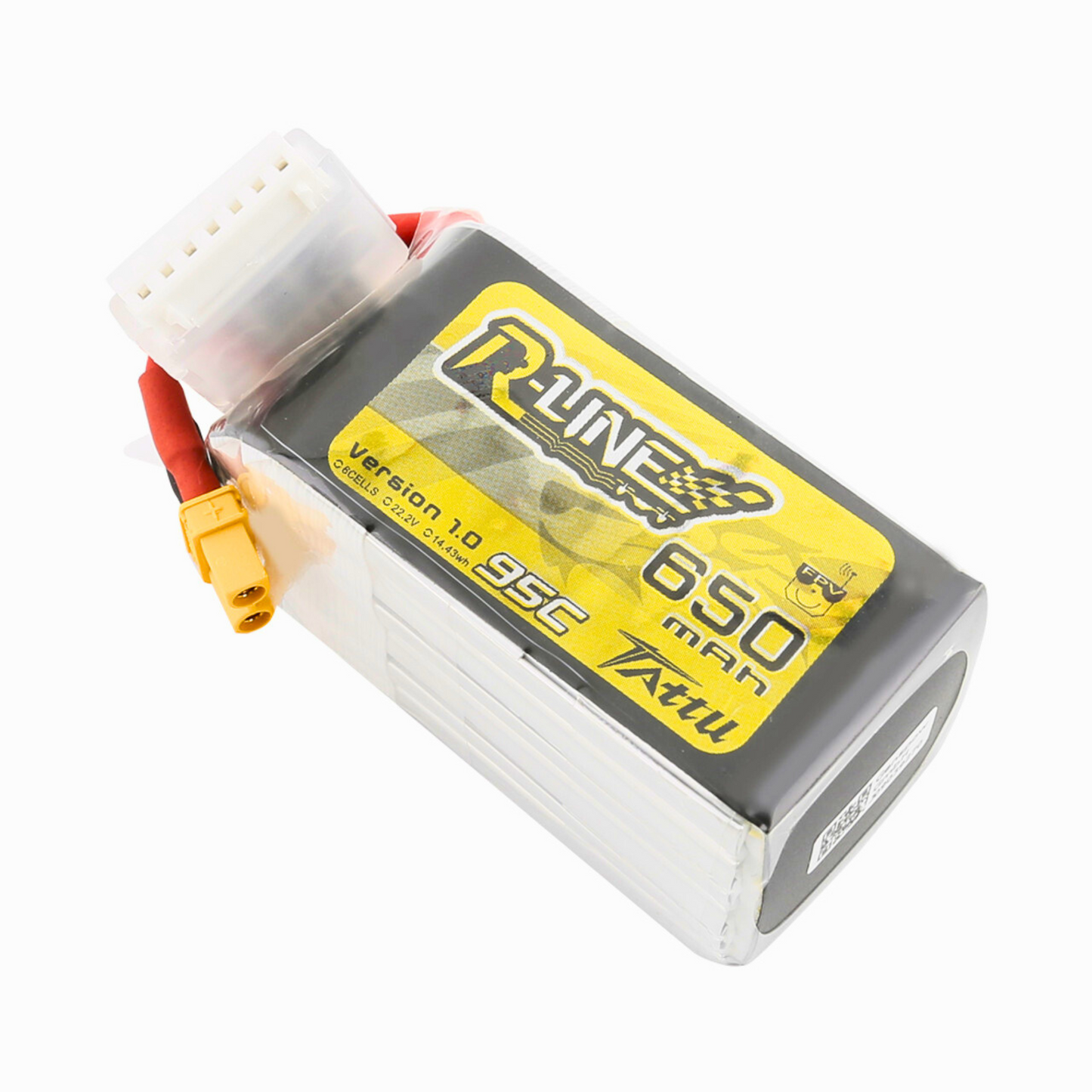 Batería Lipo TATTU R-Line 650 mah 6S 95C conector XT30