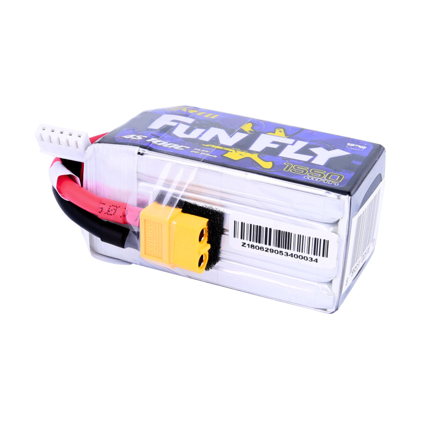 Batería Lipo Tattu FUNFLY 1550 mah 14.8V 4S 100C conector XT60