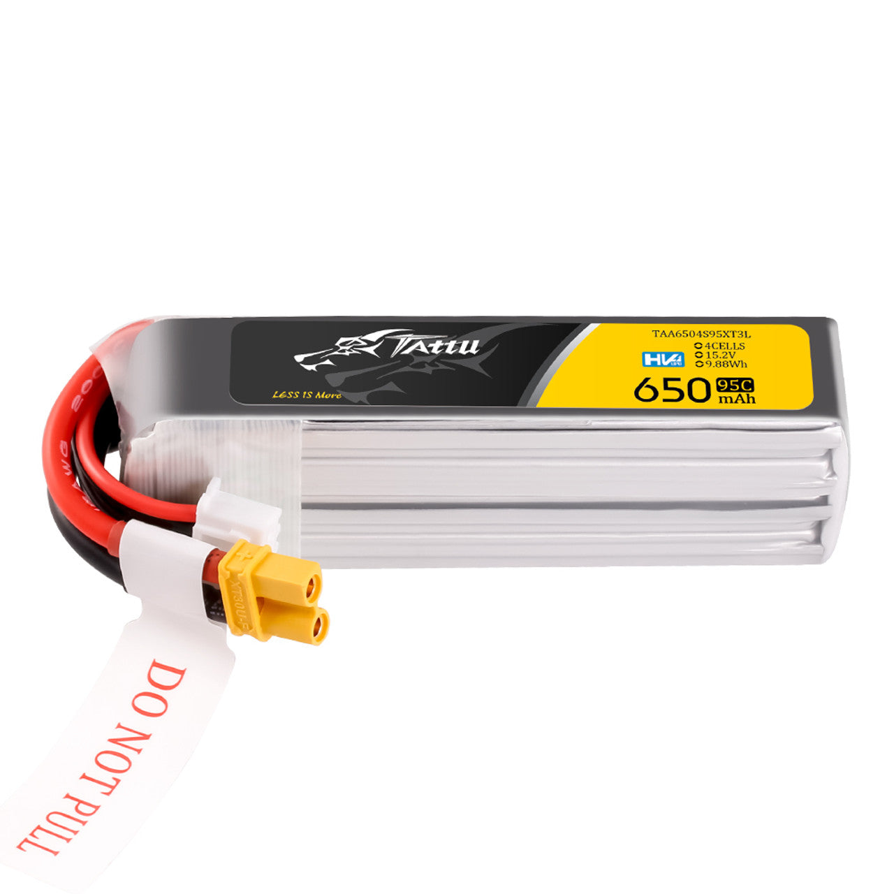 Batería Lipo TATTU 650 mah 15.2 4S HV 95C con conector XT30