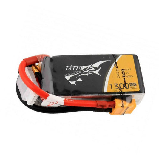 Batería Lipo TATTU 1300 mah 3S 45C conector XT60