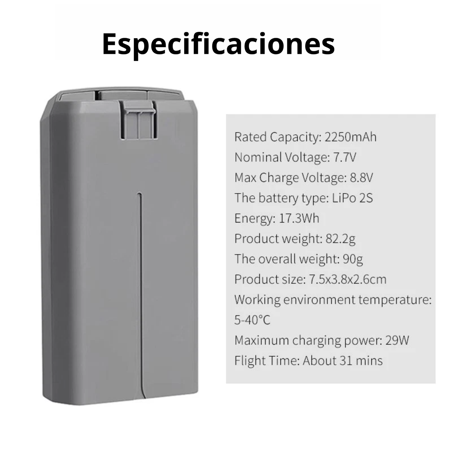 Bateria Inteligente para DJI  Mini 2, SE, 2 SE 4K drone