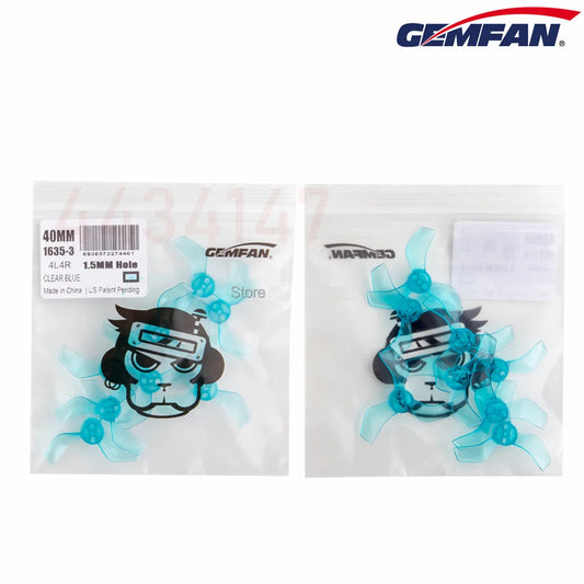 Gemfan-hélice de PC de 3 aspas para Drones, 4 pares/8 piezas, 40mm, 1,5mm, para RC FPV Freestyle Tinywhoop, piezas de bricolaje