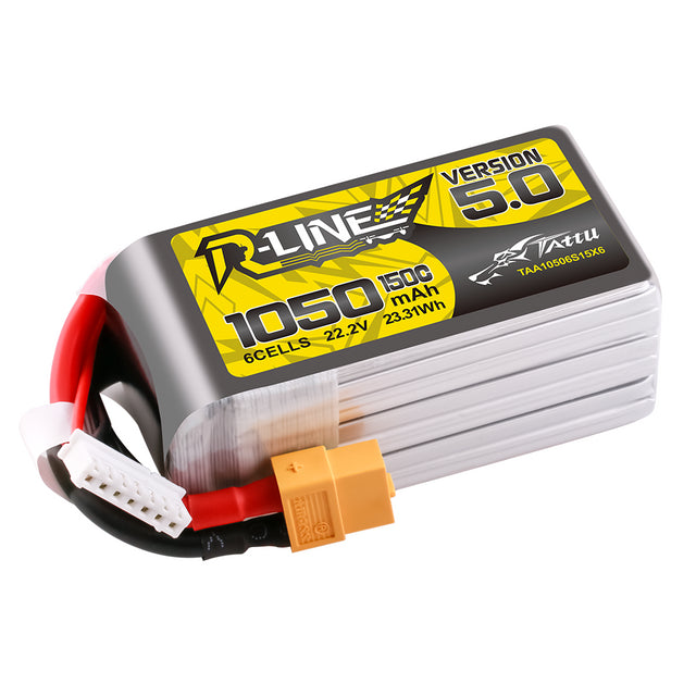 Tattuu R Line Logo Tattu R-Line Version 5.0 1050mAh 6S 22.2V 150C con conector XT60 ...