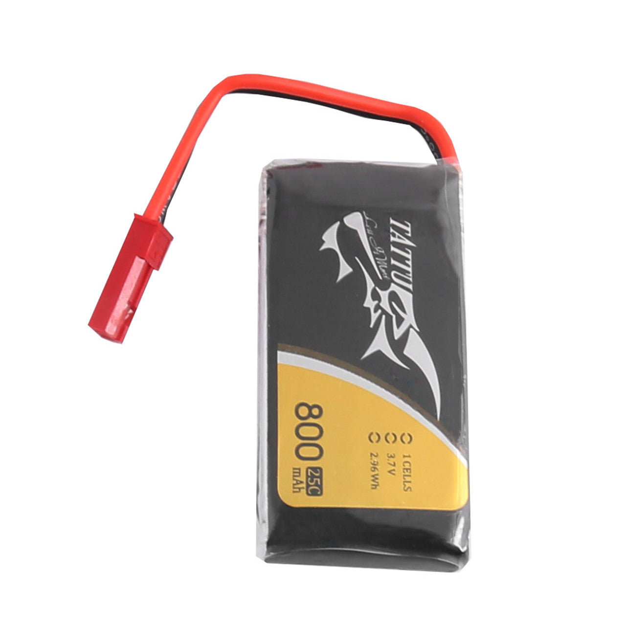 6 Pack - Batería Lipo TATTU 800 mah 1S 25C conector JST
