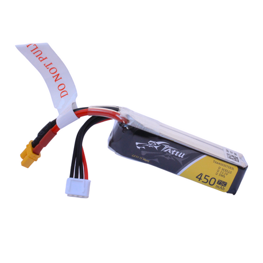 Batería Lipo TATTU 450 mah 3S 75C conector XT30