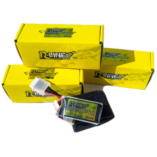 Batería Lipo TATTU R-Line 650 mah 6S 95C conector XT30