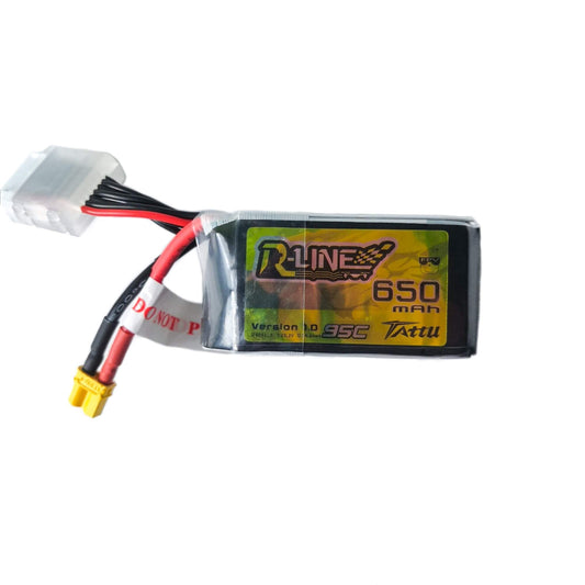 Batería Lipo TATTU R-Line 650 mah 6S 95C conector XT30