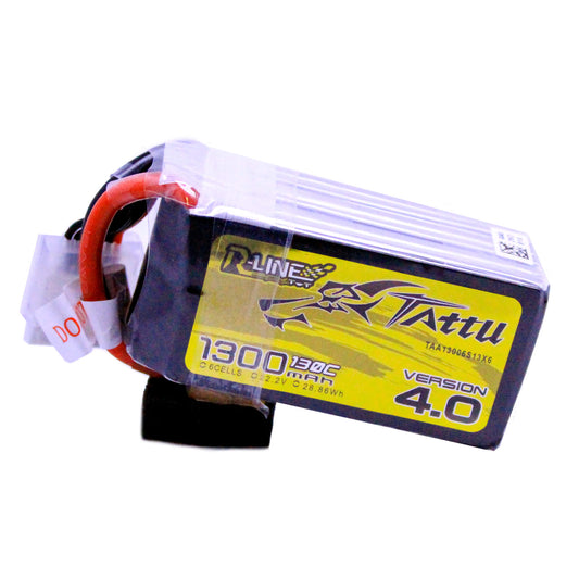 Batería Lipo Tattu R-line 1300 mah 6S 22.2V 130C conector XT60