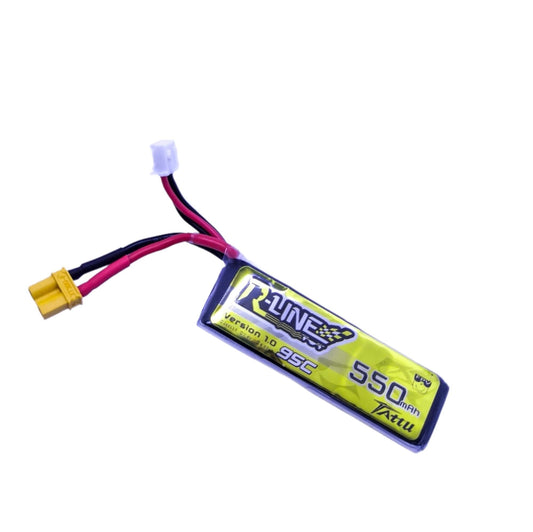 Batería Lipo Tattu RLINE 550 mah 7.4v 2s 95c con conector XT30