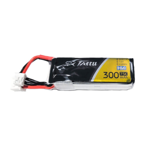 Batería Lipo Tattu 300 mah 2S 7.6V HV 75C con conector PHR 2.0