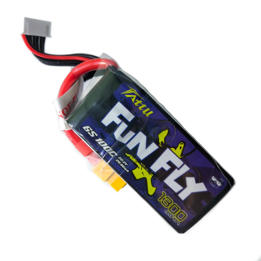 Batería Lipo TATTU 1300 mah 6S 22.2V 100C conector XT60