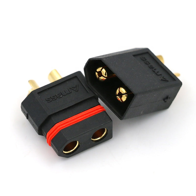 Pack De 2 Pares De Adaptadores Conectores XT60H Macho-Hembra – Cable De 12 AWG Y 15 Cm, Para Baterías RC Lipo Y Drones FPV